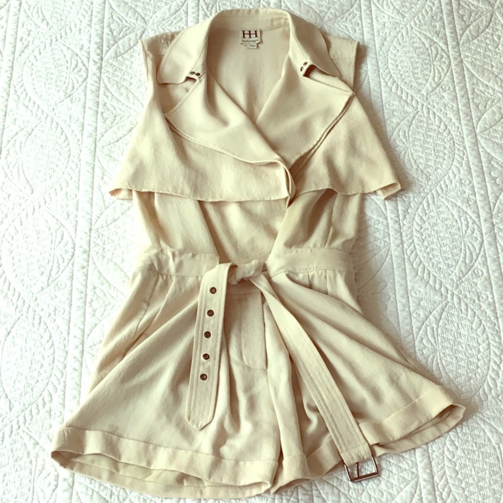 Haute Hippie blush silk romper